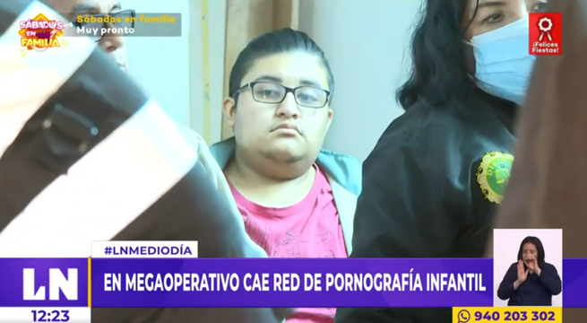 Policía desarticula red de pornografía infantil en megaoperativo