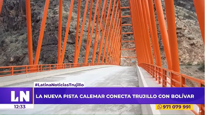 La Libertad: carretera que une Trujillo y Bolívar ya es una realidad