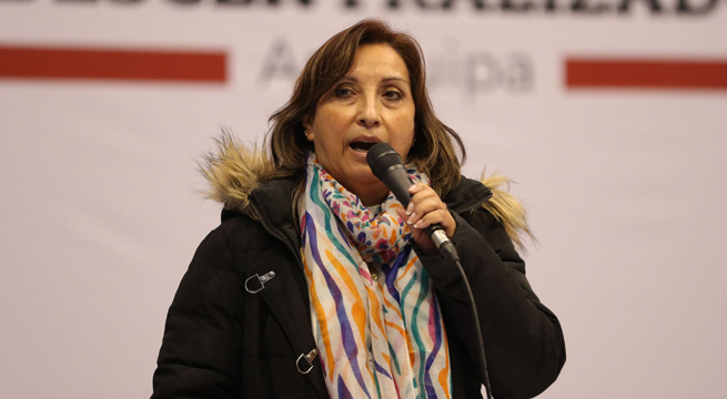 Dina Boluarte advierte que “no estaba enterada” de la Marcha por la paz