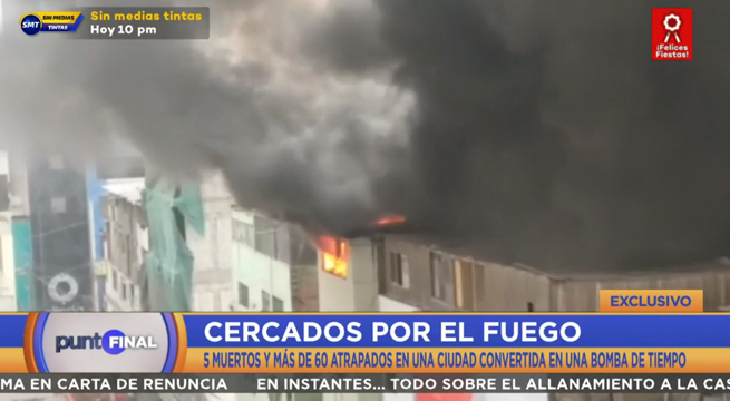 Bomba de tiempo: incendio en Gamarra refleja el peligro latente en el emporio