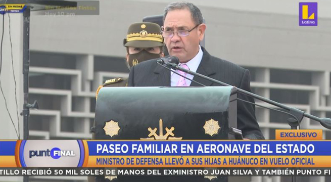 Ministro de Defensa rechaza haber realizado un paseo familiar en vuelo oficial