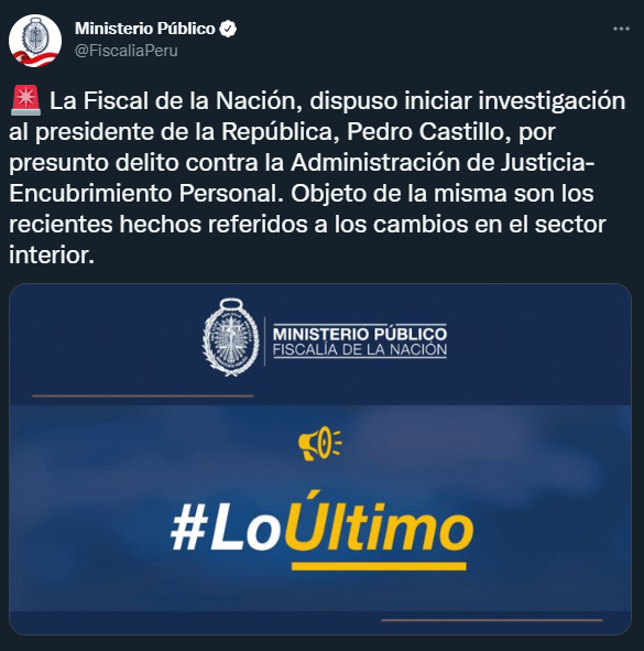 fiscalia investigacion castillo