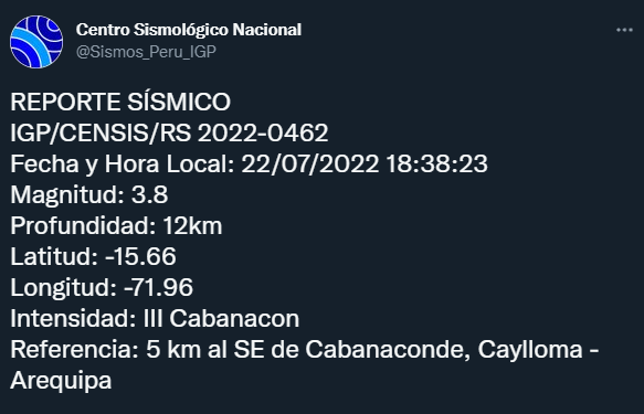 sismo arequipa