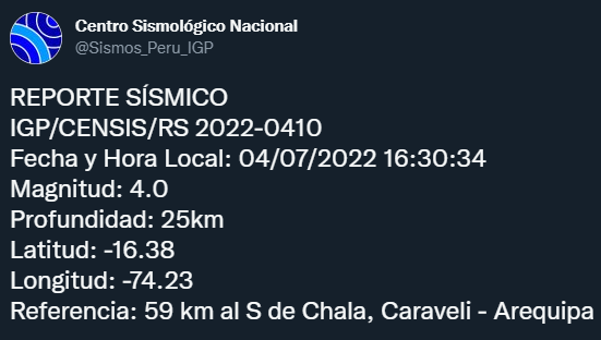 sismo arequipa