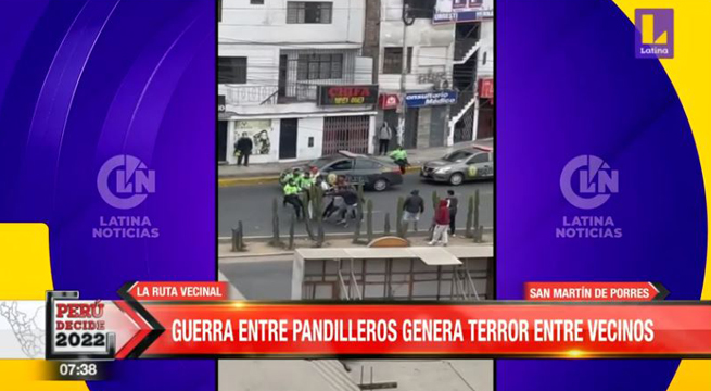 SMP: guerra de pandillas genera terror entre vecinos