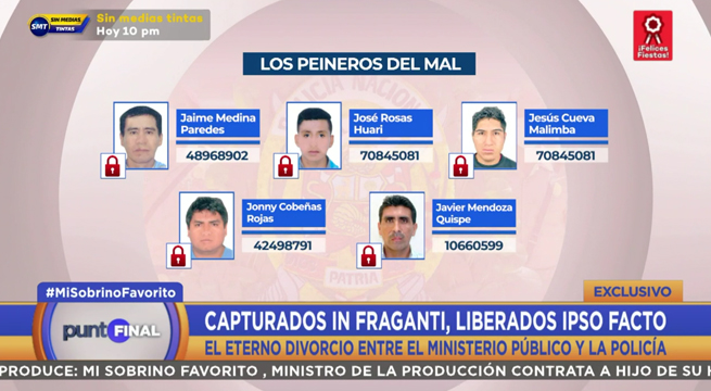 Ladrones de vehículos fueron liberados por Fiscalía pese a ser capturados 'in fraganti'