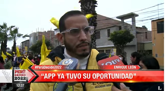 Candidato Enrique León criticó a César Acuña: 