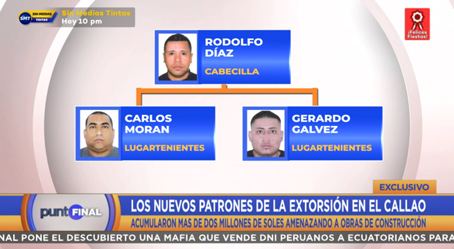 'Los bravos de la construcción' acumularon S/ 2 millones amenazando a obras del Callao