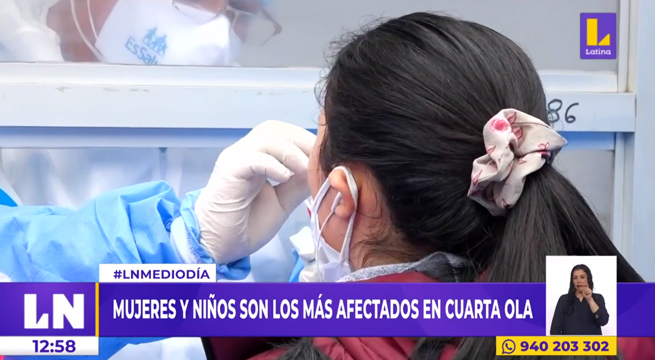 COVID-19 en Perú: mujeres y niños son los más afectados en cuarta ola