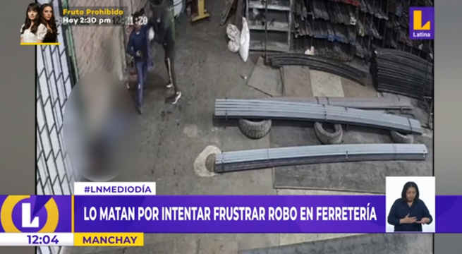 Manchay: asesinan a joven por intentar frustrar robo en ferretería
