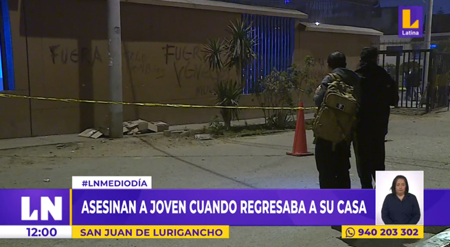 San Juan de Lurigancho: asesinan a joven cuando regresaba a su casa