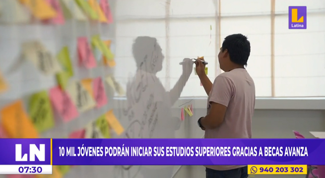 Programa Becas Avanza otorgará 10 mil medias becas para iniciar estudios técnicos