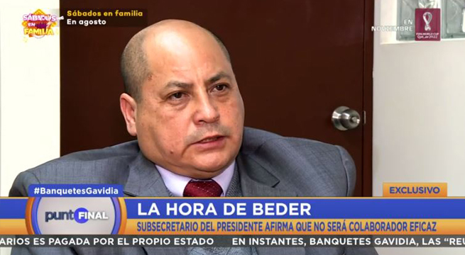 Beder Camacho descarta acogerse a la colaboración eficaz