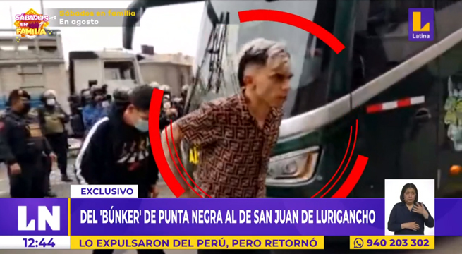Detenido en 'La Cabaña' de SJL había sido expulsado del Perú en 2020