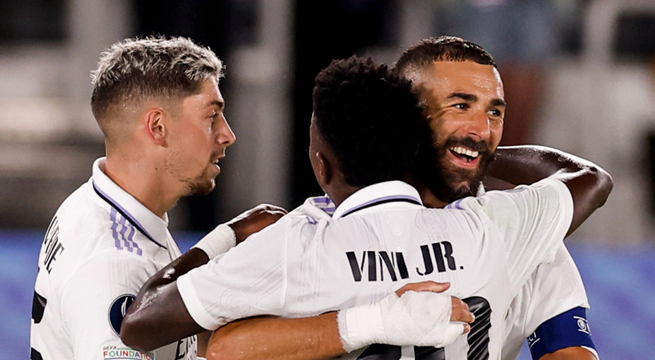 Real Madrid superó 2 a 0 a Eintracht Frankfurt y se llevó la Supercopa de Europa