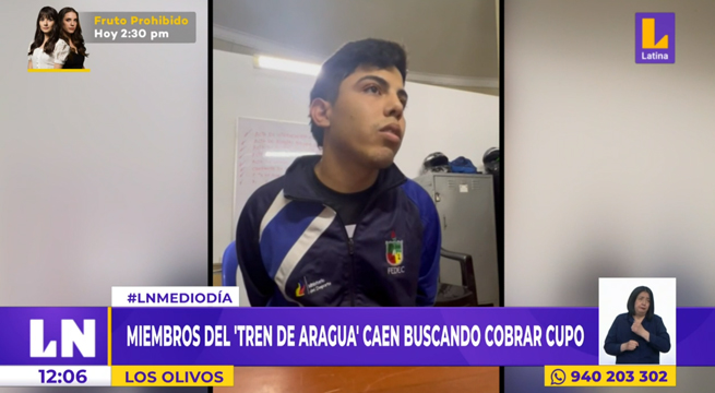 Los Olivos: miembros del 'Tren de Aragua' caen buscando cobrar cupo