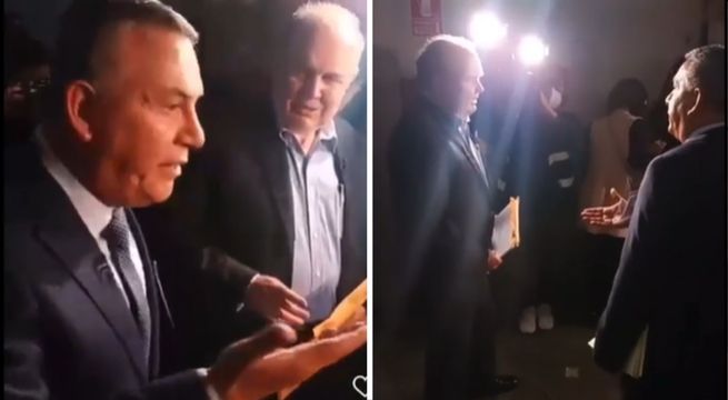 Elecciones Municipales 2022: el tenso momento entre Daniel Urresti y Rafael López Aliaga