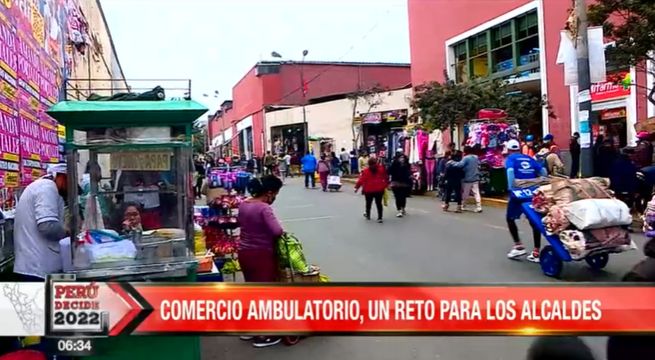 Elecciones 2022: ¿Qué pueden hacer los alcaldes con el comercio ambulatorio?