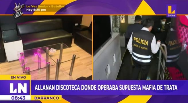 Barranco: allanan discoteca donde operaba supuesta mafia de trata