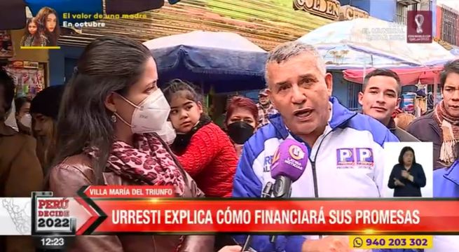 Daniel Urresti tilda de misógino a López Aliaga por llamarlo “niña engreída”