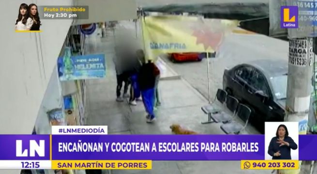 SMP: escolares son las nuevas víctimas de la delincuencia