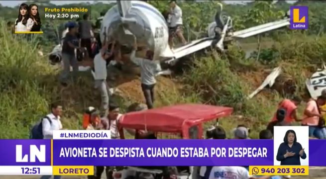Loreto: MTC iniciará investigación ante accidente aéreo en Aeródromo de El Estrecho