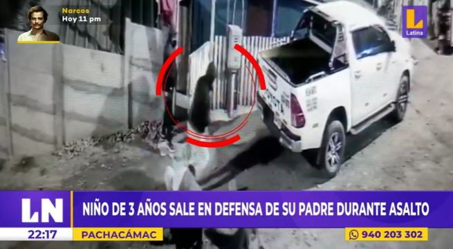 Pachacámac: niño de 3 años defiende a su padre cuando era asaltado