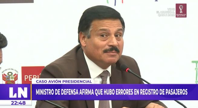 Ministro de Defensa se pronuncia por lista de viajeros del avión presidencial