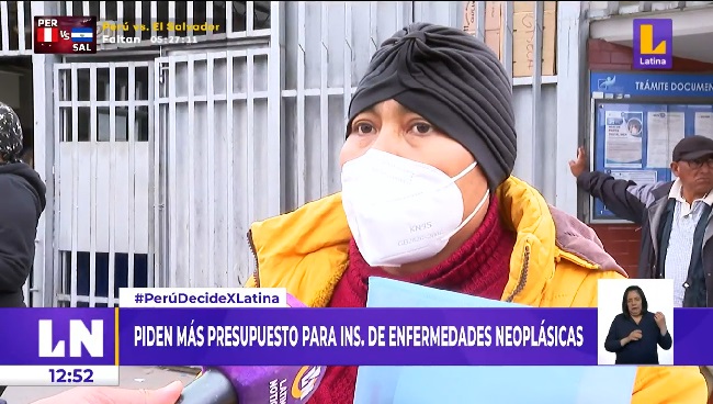 INEN: piden asignar mayor presupuesto para la atención de más pacientes con cáncer