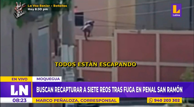 Moquegua: buscan recapturar a reos que fugaron del penal San Ramón