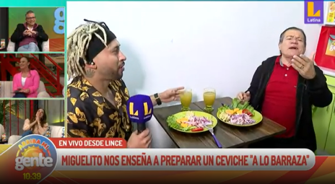Miguelito Barraza nos enseñó a preparar un ceviche a su estilo