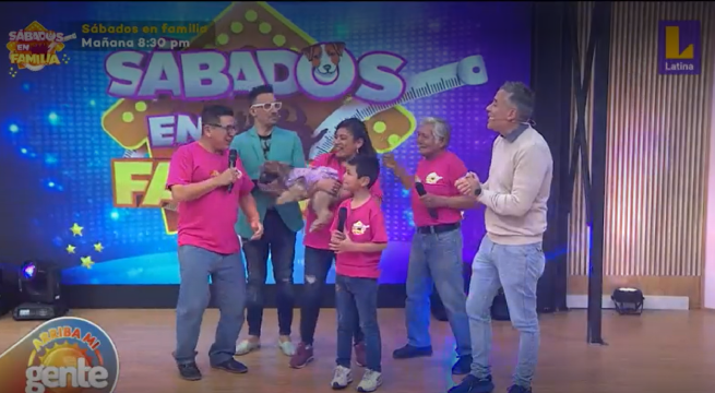 La Familia Sánchez de ‘Sábados en Familia’ visitaron el set de ‘Arriba Mi Gente’