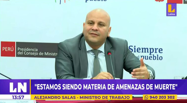 Denuncian amenazas de muerte a varios miembros del Gabinete Ministerial