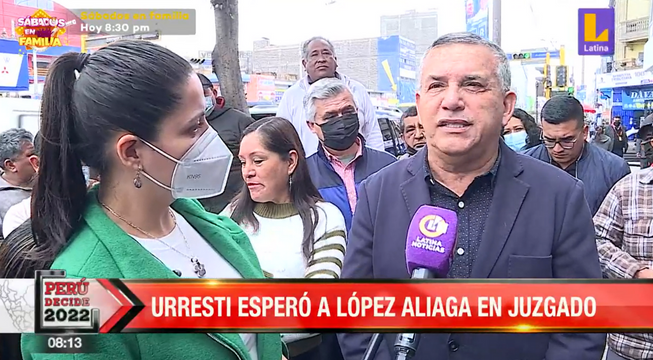 Daniel Urresti esperó a Rafael López Aliaga en juzgado; pero empresario no asistió