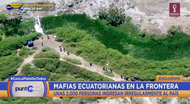 Más de 2.000 personas ingresan ilegalmente al país en la frontera con Ecuador a diario