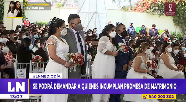 Personas que incumplan propuestas de matrimonio pueden ser demandadas