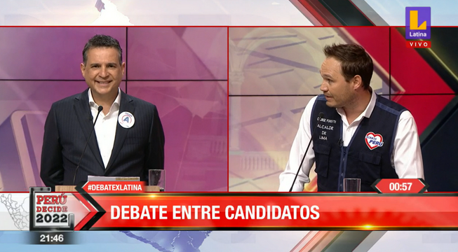 Así fue el intercambio entre George Forsyth y Omar Chehade durante el debate