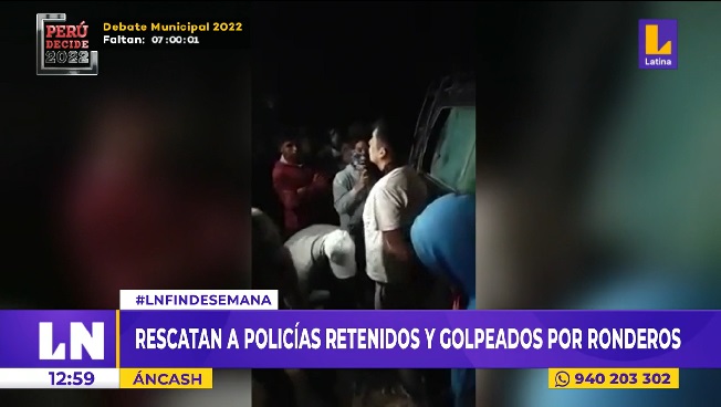 Áncash: rescatan a dos policías que fueron secuestrados por ronderos
