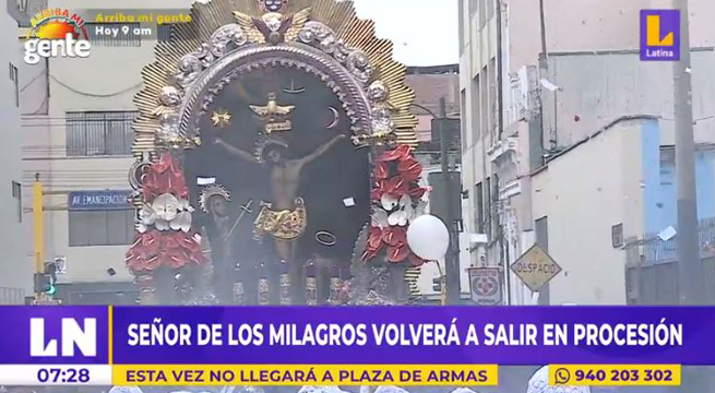 Señor de los Milagros volverá a salir en procesión, pero no llegará a Plaza de Armas