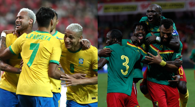 Hoy se enfrentan CAMERÚN vs BRASIL por el grupo G de Qatar 2022?
