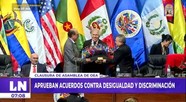 Asamblea de la OEA: Aprueban acuerdos contra la desigualdad y discriminación