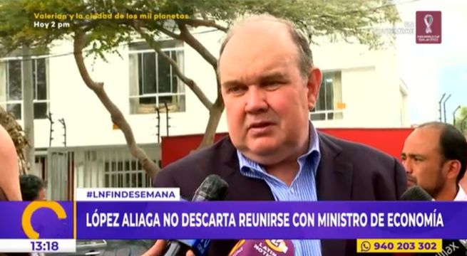 Rafael López Aliaga no descarta reunirse con el ministro de Economía y Finanzas Kurt Burneo