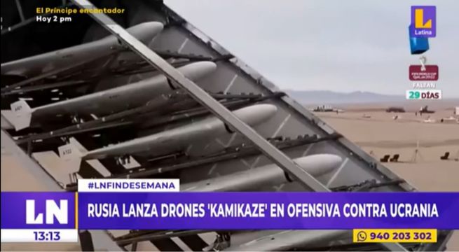 Rusia lanza drones 