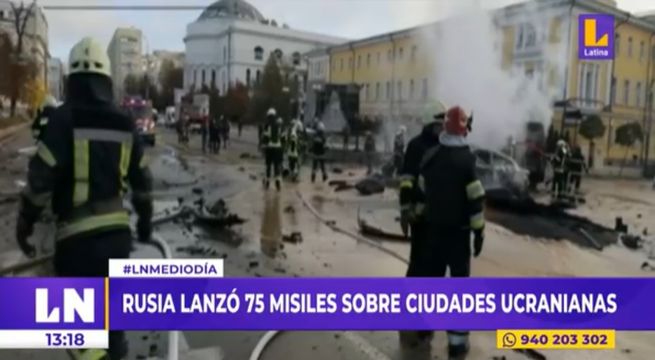 Rusia lanzó 75 misiles sobre ciudades ucranianas
