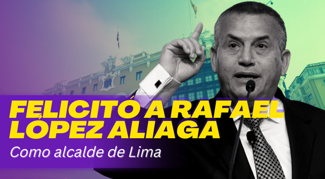 Elecciones 2022: Daniel Urresti felicitó a Rafael López Aliaga 