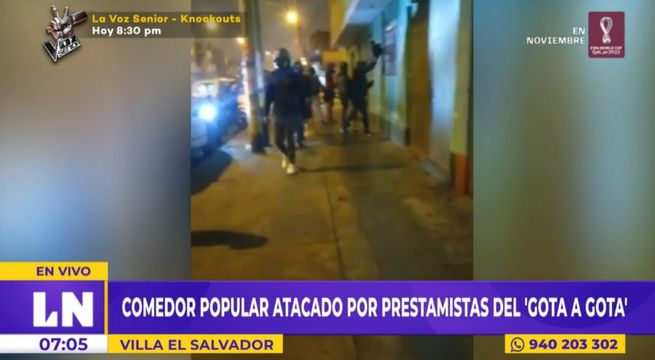 VES: comedor popular es atacado por banda de prestamistas del ‘gota a gota’