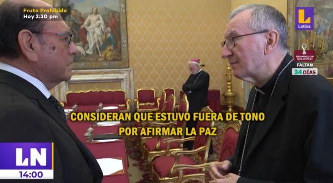 Canciller Landa: Le denegaron el permiso al presidente por su posición ante la guerra