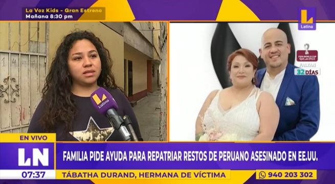 Familia pide ayuda para repatriar restos de peruanos asesinados en EE. UU.