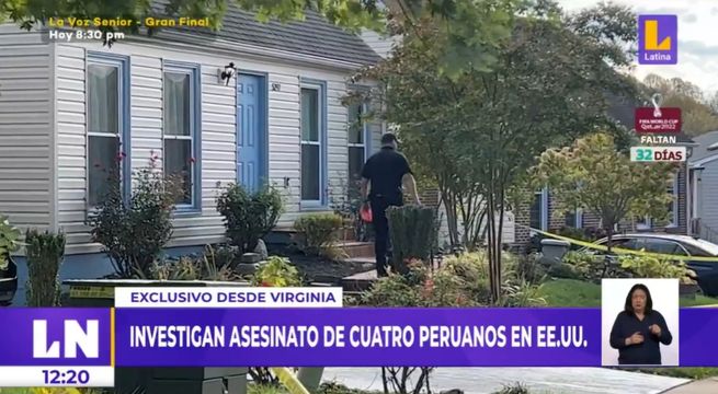 ¿Qué se sabe hasta ahora sobre el crimen de los cuatro peruanos fallecidos en EE.UU.?