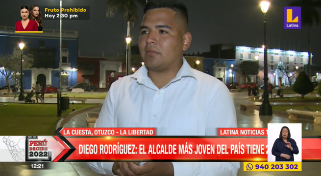 Joven de 20 años es el alcalde más joven del país